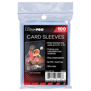 Ultra Pro Standard Sleeves  (100 Sleeves)