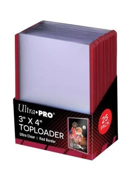 Ultra Pro Toploader 3x4 Rot (25 Toploader)