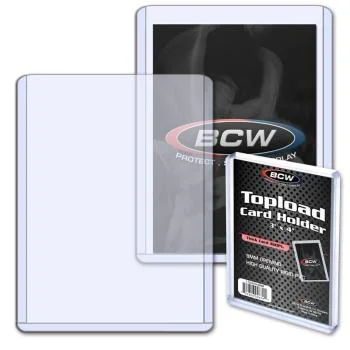 BCW Thick Card Toploader Card Holder 3x4 (360Pt.) (1 Toploader)