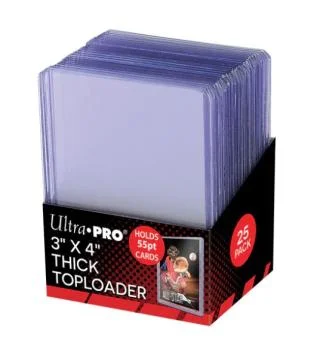 Ultra Pro Super Thick Toploader 3x4 (55pt.) (25 Toploader)