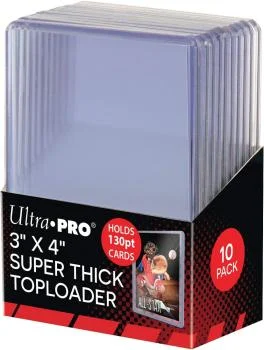 Ultra Pro Super Thick Toploader 3x4 (130Pt.) (10 Toploader)