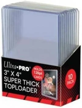 Ultra Pro Super Thick Toploader 3x4 (120Pt.) (10 Toploader)
