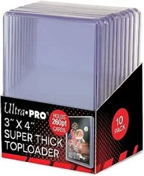 Ultra Pro Super Thick Toploader 3x4 (260Pt.) (10 Toploader)