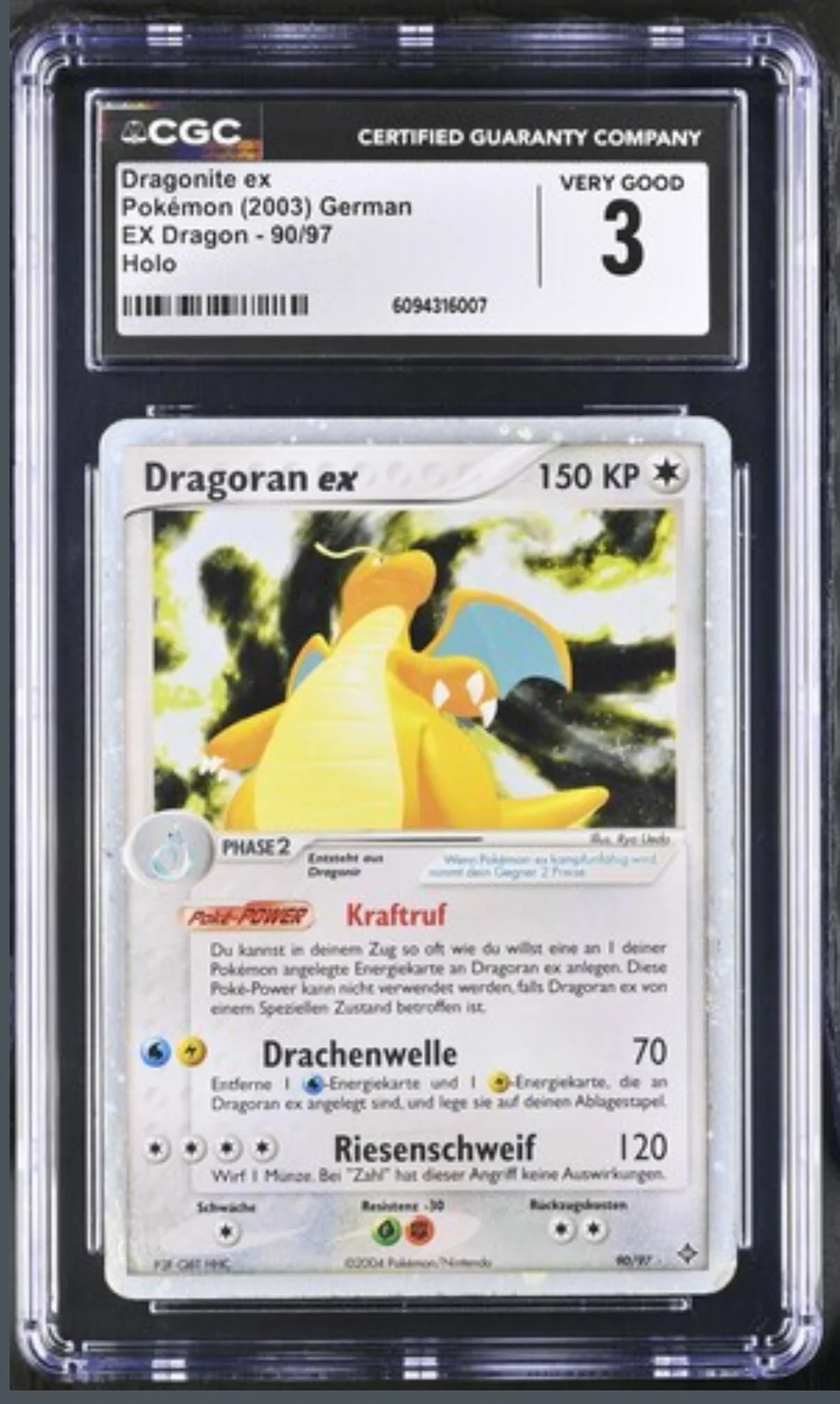 CGC 3 Dragoran EX DE. 2003 ( DR90 )