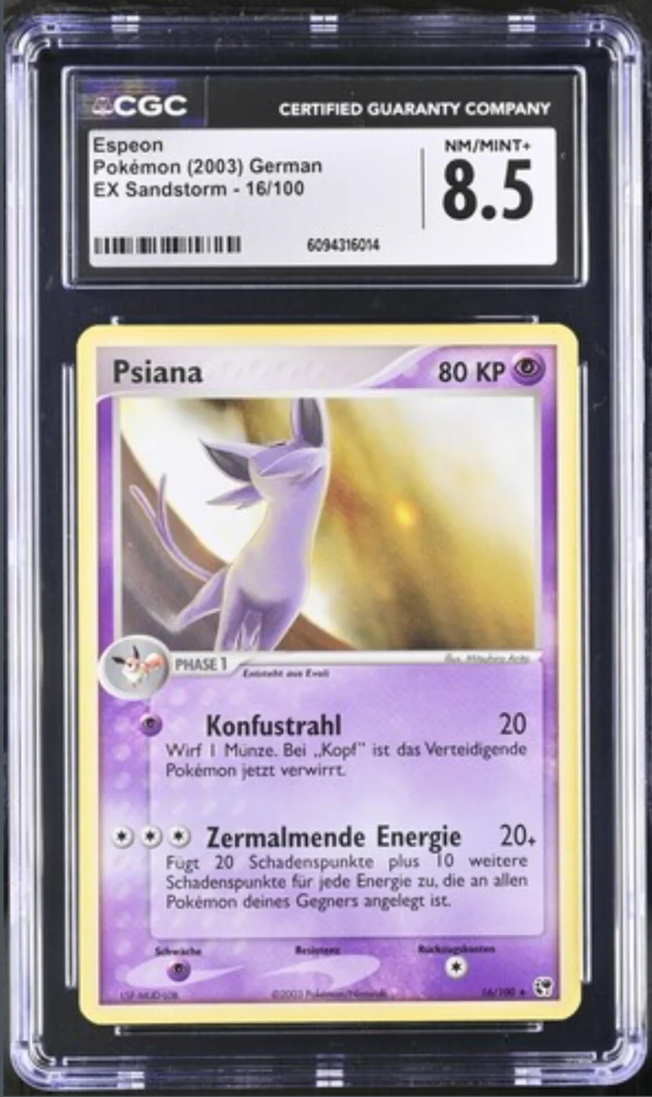 CGC 8.5 Psiana DE. 2003 ( SS16 )