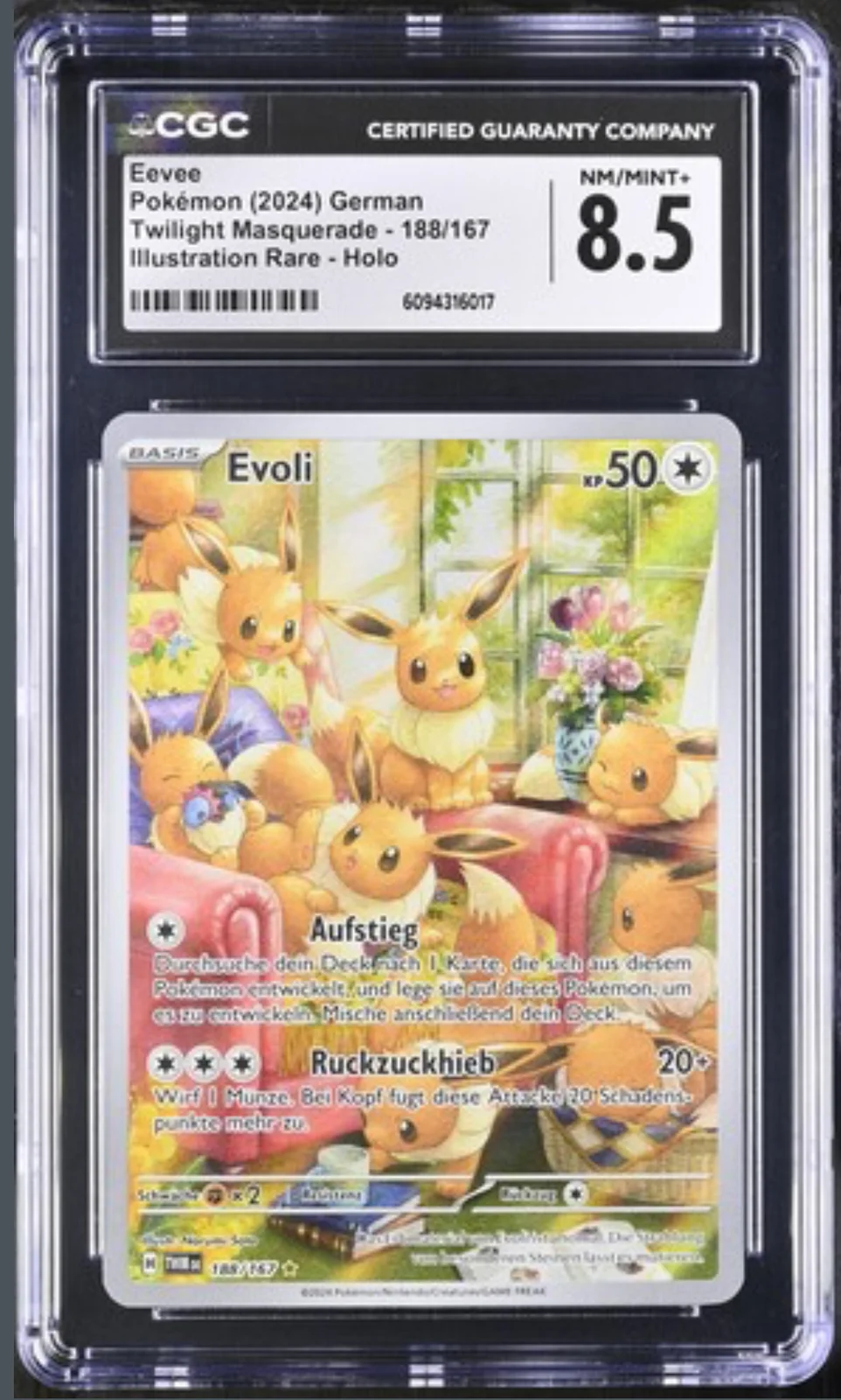 CGC 8.5  Evoli  DE. 2024 ( TWM188 )
