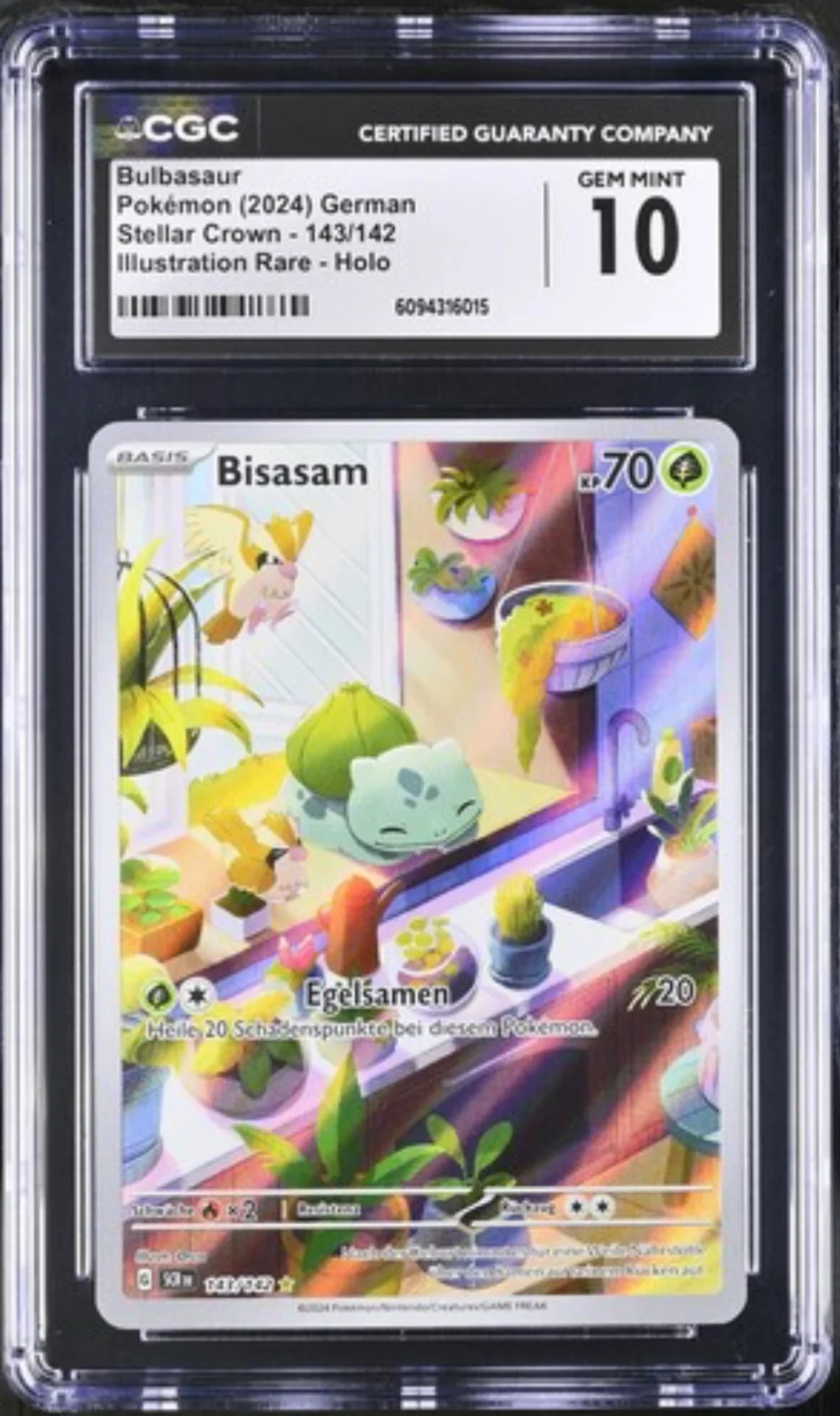 CGC 10 Bisasam  DE. 2024 ( SCR143 )