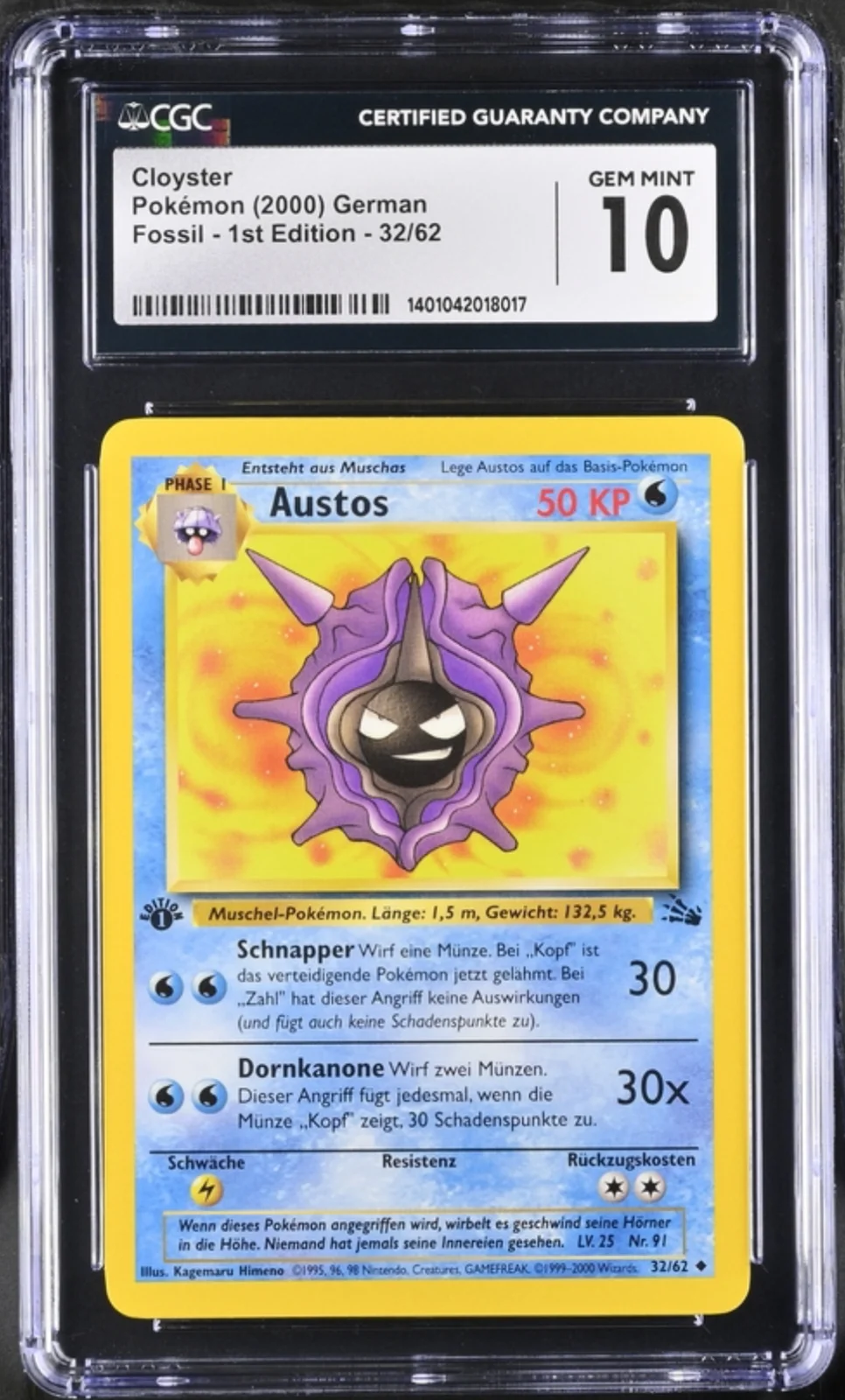 CGC 10 Austos 1.ED DE. Fossil 2000 ( FO32 )