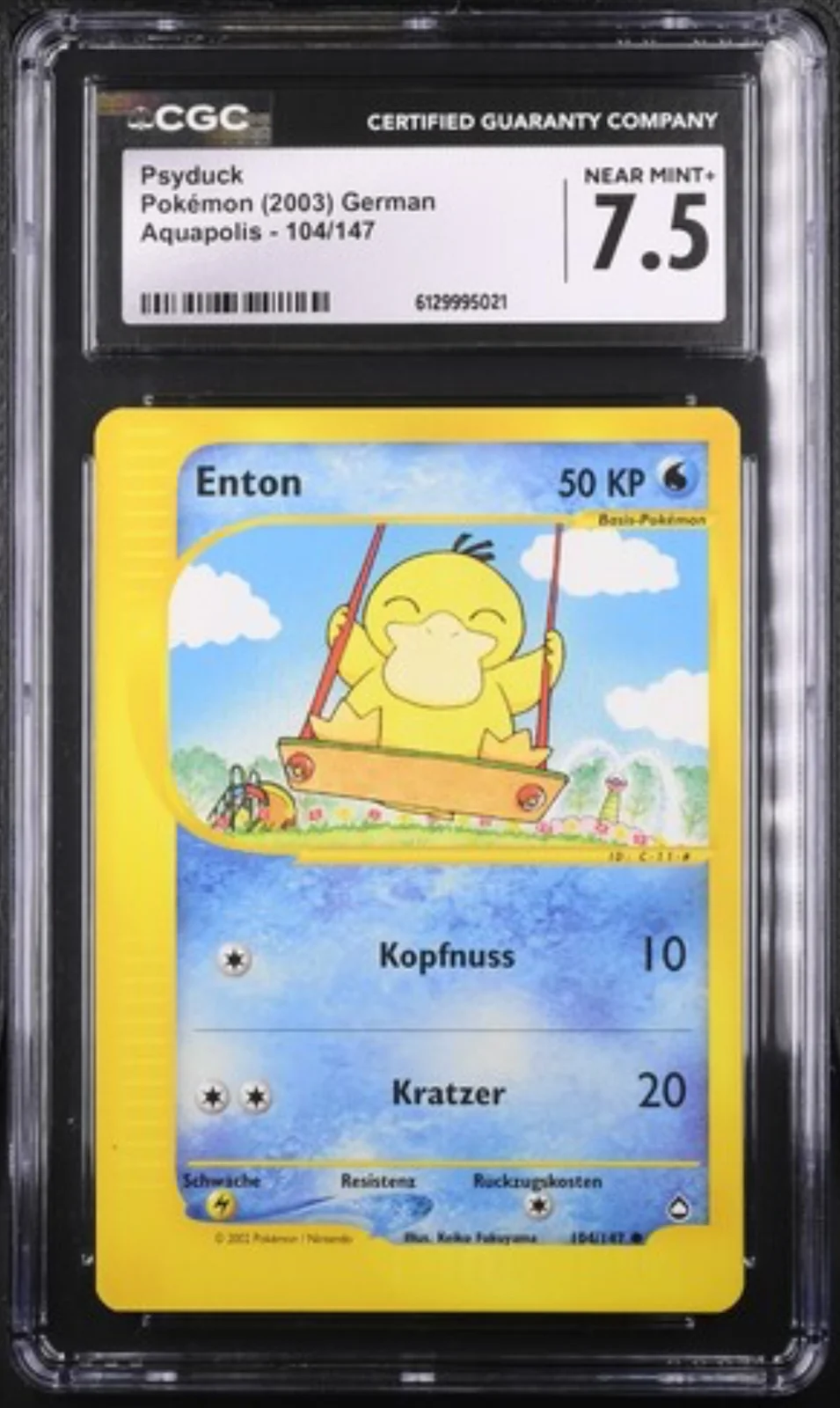 CGC 7.5 Enton DE. 2003 ( AQ104 )