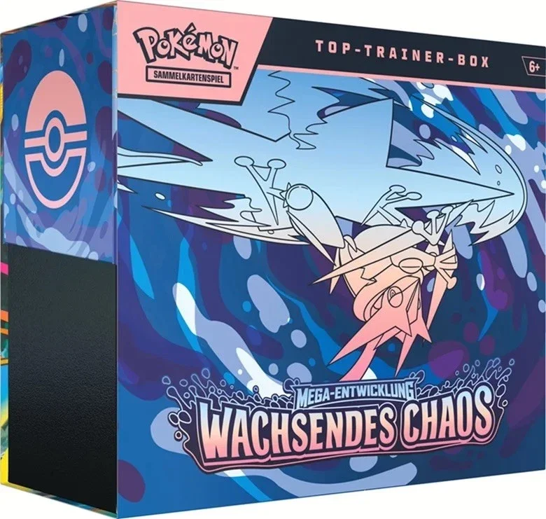 Pokemon Top Trainer Box Wachsendes Chaos DE.