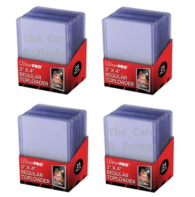 4er Pack Ultra Pro Regular 3x4 Toploader 100stk.